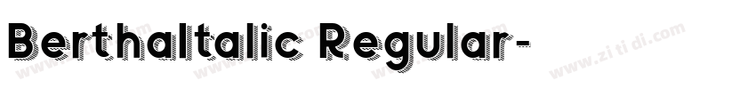 BerthaItalic Regular字体转换